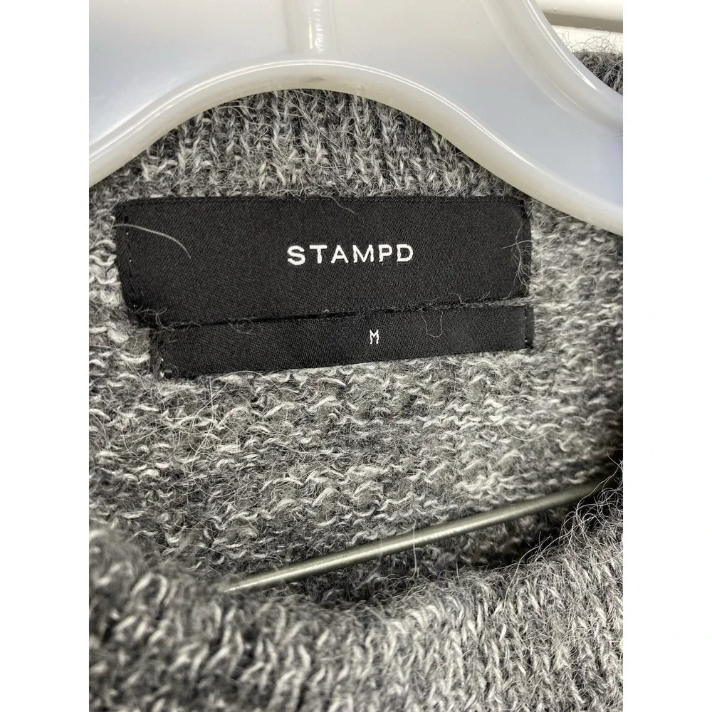 Stampd Women's‎ Needle Pullover Sweater Alpaca Wool Grey Size Medium